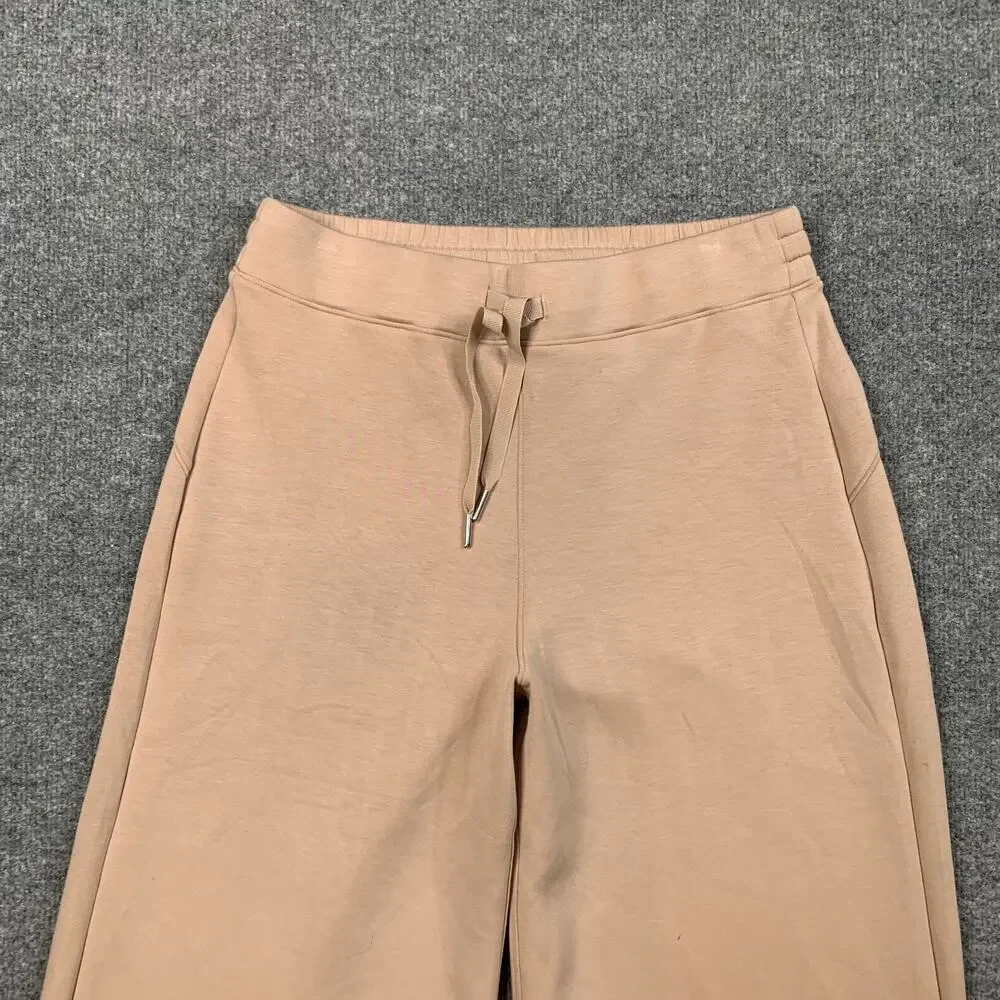 Spanx Pants Womens L Large Sand AirEssentials Wide Leg Drawcord Relax Fit Sweat - Picture 3 of 11